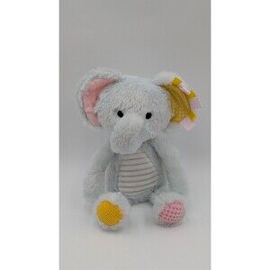 Make Believe Ideas Elephant Plush Stuffed Baby Toy Tag Crinkle Ear Rattle 2021